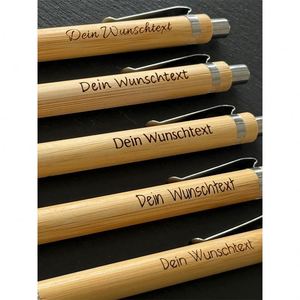 Stylo en bambou vierge à personnaliser, gravure sur mesure, stylo-plume en bois, promotion, stylo bille en bois, impression de logo personnalisé - Product Image 5