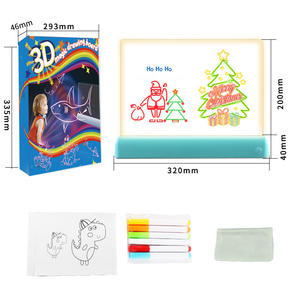 BESTLINE 2025 lumière LED Pad peinture jouets <span class=keywords><strong>tablette</strong></span> magique 3D planche à <span class=keywords><strong>dessin</strong></span> numérique blocs-notes copie chevalet conseil ensemble - Product Image 2