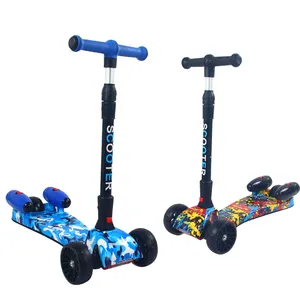High Quality Kick Scooter Children's Folding Scooter PU Wheel Scooter 3 Wheel Electric For Kids