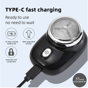 מכונת גילוח חשמלית מיני ניידת נטענת ב-USB עם סוללה חזקה במיוחד לגברים, לשימוש בגוף ובקרוואן, מהנמכרות ביותר - Product Image 2