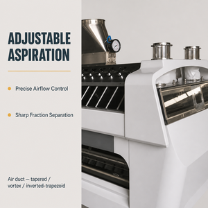 Machine de purification de farine d'<span class=keywords><strong>occasion</strong></span> à classification par l'air pour les débris de blé - Product Image 5