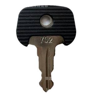 702 <b>Key</b> For Jungheiinrich Forklift 28520490 Ignition <b>Key</b> Power Start <b>Key</b> Cylindrical <b>Lock</b> Zinc Plated Black 2 <b>Keys</b> - Product Image 3
