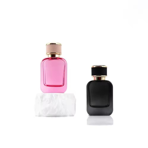 Best Selling Square Perfume Bottle Black 50Ml Perfume Glass Bottle Luxury Perfume Bottle With <b>Gift</b> <b>Box</b> Packaging - Product Image 4