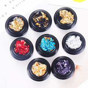 <b>Nail</b> Art <b>Foil</b> Paper 8 Colors 2g Double Sided Tin <b>Foil</b> For DIY Japanese Style <b>Nail</b> Decorations - Product Image 3