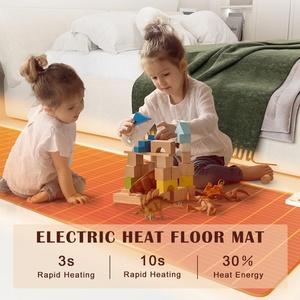 Customized Graphene Heated Floor Mat Adjustable Temperature 12-H Timer Overheat Protection Electric Heated Carpet - Product Image 5