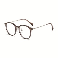 Monture de thé marron ultra-léger pour femmes Lunettes de myopie anti-lumière bleue optimales Diamant Danyang Montures de lunettes optiques