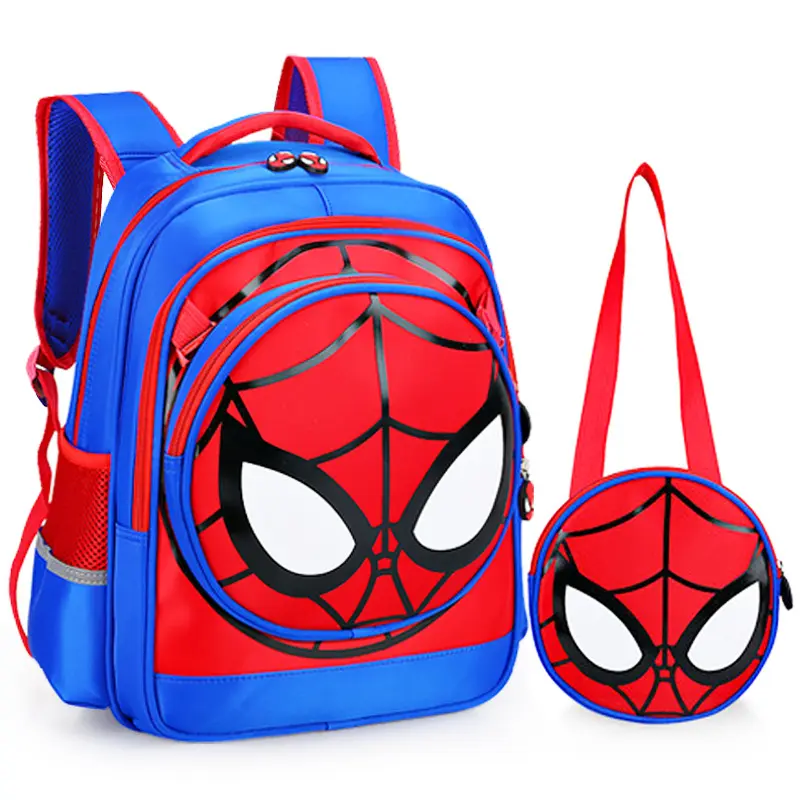3D cartoon printing spiderman kindergarten ergonomic boy's scholl bags waterproof kids school children backpack