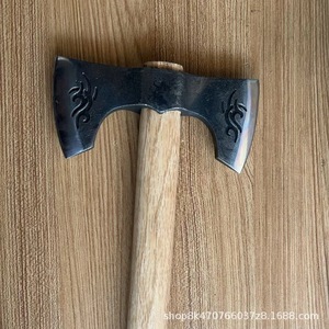 Double Blade Axe Forged Steel 4 In Cutting Edge Outdoor Camping Firewood Chopping Multi Purpose Axe - Product Image 3
