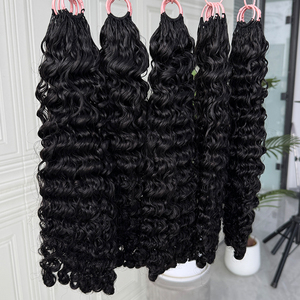 แคมโบเดียนผมถักแบบลอนสำหรับสไตล์ถักเปียผมแท้สีธรรมชาติน้ำหนักเบา - Product Image 2