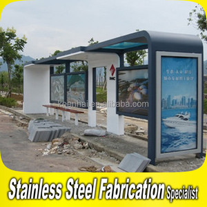 Plataforma de autobús antigua personalizada Cabina de espera de autobús de acero inoxidable <span class=keywords><strong>para</strong></span> exteriores con vela acrílica y marco de aluminio del fabricante - Product Image 6