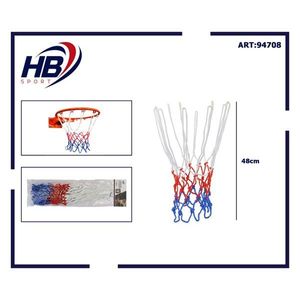 Tablero de Baloncesto Tricolor de 48CM con Red, Versión Estándar, Equipamiento para Cancha - Product Image 3