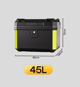 <span class=keywords><strong>Top</strong></span> <span class=keywords><strong>Case</strong></span> Moto Universel 45 L pour Casque, Coffre de Rangement Arrière avec Serrure en Matériau PP Durable - Product Image 2