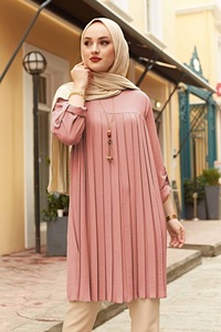 Dubái-conjunto plisado de manga larga para <span class=keywords><strong>mujer</strong></span>, vestido musulmán, étnico, Borka, caftán, <span class=keywords><strong>Jalaba</strong></span>, Khimar, Abaya - Product Image 5
