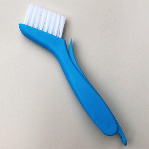 Cepillo de cerdas azules con mango de plástico, cerdas de nailon, herramienta de limpieza multifuncional para uso doméstico - Product Image 3