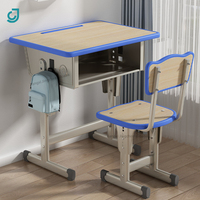 Meubles scolaires en gros, fabricant de bureaux et de chaises pour étudiants, ensemble table et chaise individuels en métal confortables pour salle de classe