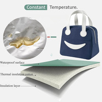 Sacs isothermes pour le déjeuner, sac isotherme en polyester durable avec fermeture éclair pour adultes ou enfants d'âge scolaire
