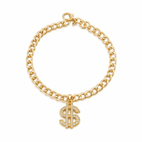 Collier pour animaux de compagnie en strass scintillants, collier pour chien et chat de style hip-hop en or, bijoux réglables en 4 tailles