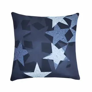 星星设计灰色靠垫套印刷设计家庭酒店派对二手靠垫，带定制标志