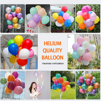 Ballons en latex prêts pour l'hélium, vente en gros, 12 pouces, couleurs assorties, pour anniversaires, mariages et événements