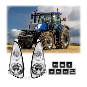 <span class=keywords><strong>Phare</strong></span> <span class=keywords><strong>LED</strong></span> à faisceau d'inondation large haut-bas pour tracteurs NH série T 45W puissance 6500K température de couleur nouvel aluminium <span class=keywords><strong>agricole</strong></span> R/L - Product Image 1