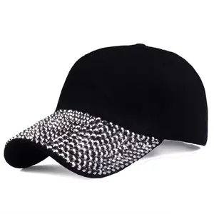 卸売カスタムハット最高のラインストーン野球帽ファッションヒップホップキャップメンズレディース最高品質のユニセックス帽子