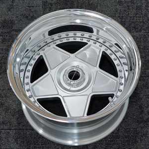 Jantes en alliage forgées 3 pièces style Bku F40 5x108 pour Ferrari F355 F512 TR F40 F50 360 Modena 250 <span class=keywords><strong>288</strong></span> <span class=keywords><strong>GTO</strong></span> Enzo 18 19 pouces à déport profond - Product Image 1
