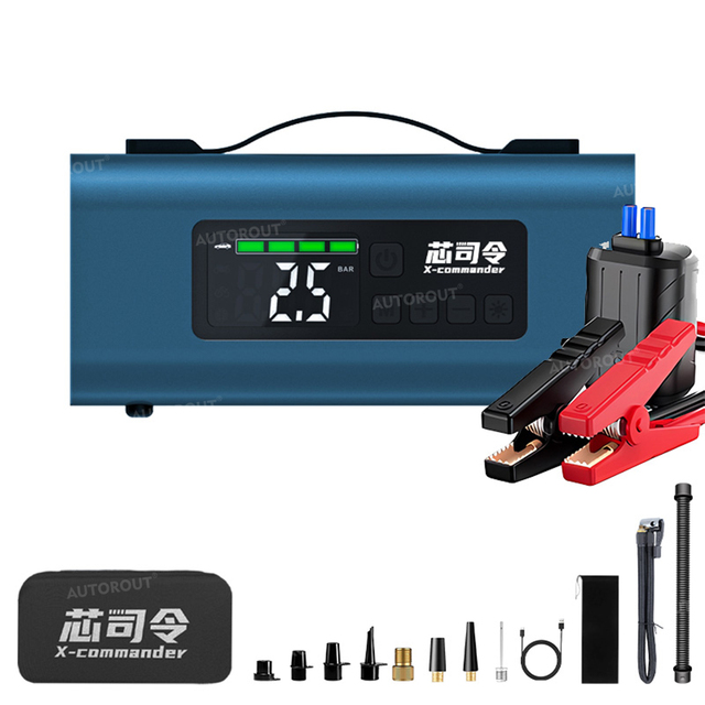 Hot-Selling Factory Price 7-in-1 Portable Car Emergency Jump Starter, Tyre Inflator & Power Bank