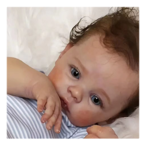 Muñeca Bebé Recién Nacido Realista y Adorable, Bebés de <span class=keywords><strong>Silicona</strong></span>, Pintura Detallada Hecha a Mano, Vinilo <span class=keywords><strong>Reborn</strong></span> - Product Image 1