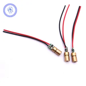 5V 10mw azul púrpura Dot Mini cabeza de cobre módulo de diodo láser 405nm