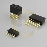 Connecteur femelle à pas de 2,54 mm avec contacts en laiton et boîtier en nylon pour connexion carte à carte, idéal pour les appareils électroménagers intelligents