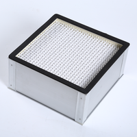 Nouveau filtre HEPA H13 H14 à haute capacité d'absorption de poussière, média en papier de fibre de verre, filtre en boîte, efficacité de filtration de 99,99 %