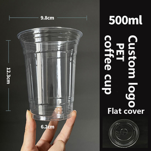 Gobelets à café jetables en PET de 98 mm de diamètre avec couvercles, gobelets épais pour boissons froides, pour latte, thé au lait, usage commercial - Product Image 5