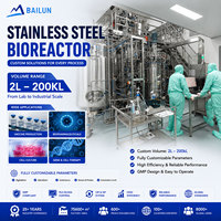 Récipient de Fermentation Bioreacteur 2026L, Cuve de Fermentation 5000L/1000L avec Chemise de Refroidissement, Récipient Sous Pression en Acier Inoxydable 316L Certifié CE pour