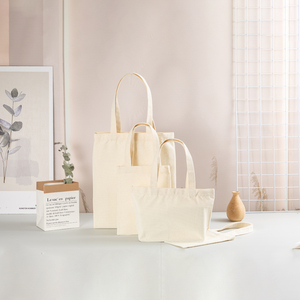 Kích thước tùy chỉnh tái sử dụng hàng tạp hóa mua sắm vải Tote Túi với dây kéo màn hình in ấn logo - Product Image 5