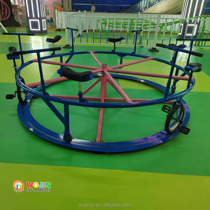 Vélo Merry Go Round 6 places personnalisé Vélo rotatif à pédale pour six personnes Équipement de terrain de jeu extérieur - Product Image 1