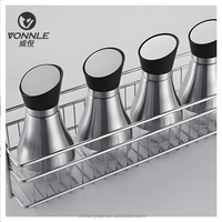 Panier de rangement moderne en acier inoxydable à tirage latéral pour ustensiles de cuisine chinois, idéal pour les armoires