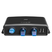 Boîtier en acier inoxydable usiné CNC Affichage à LED USB Aluminium Marine Boat RV Amplificateur de son Type de brochage Panneau d'interrupteur de voiture