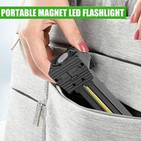 Lampe de poche magnétique COB portable en ABS pour salle de sport et industrie, lampe de pose pour travaux de nuit, réparations, prise de vue, utilisation mains libres