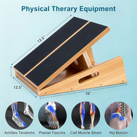 Planche inclinée portable en bois pour étirements des mollets, squats, étireur de mollets, planche inclinée réglable, planche inclinée en bois
