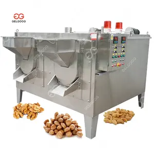 Stainless Steel Electromagnetic Cashew Nuts Mixing and Roasting Machine Drum Type Peanut Roaster