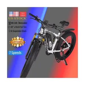 Free Tex Mountain E-bike Equipped 26 Inch Fat Tire Adult Bicycle Riding Fast 48V Electric Bike