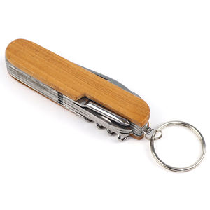 Logotipo personalizado 11 en 1 Cuchillo de bolsillo múltiple Cuchillo de recuerdo de metal Llavero - Product Image 6