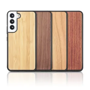 Fabriek Groothandel Hot Custom Blanco Bamboe Hout Telefoon Hoesje Back Cover Voor Samsung S22 S22 Plus S22 Ultra