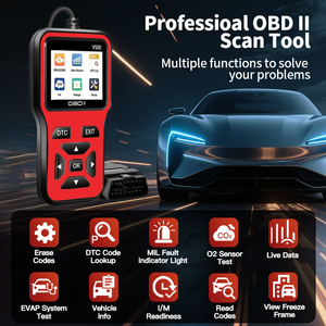 V500-1 Dispositivo Universal para Automóviles, Analizador de Códigos OBD2 con Pantalla para Todo Tipo de Coches - Product Image 4