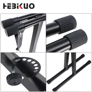 Factory Direct Wholesale HEBIKUO Q-10X Adjustable Single X <strong>Keyboard</strong> Stand 54/61keys Music <strong>Keyboard</strong> <strong>Small</strong> <strong>Keyboard</strong> Stand - Product Image 3