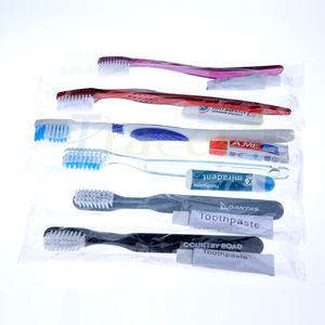 Kit dentaire écologique et biodégradable pour hôtels avec brosse à dents et dentifrice à manche en paille de blé pour restaurants et voyages - Product Image 5