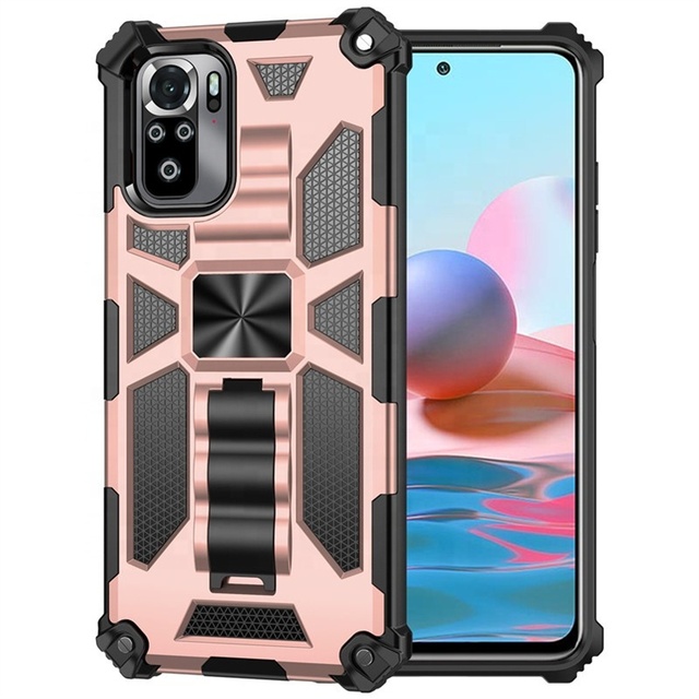 Armor Shockproof Car Magnetic Holder Ring Phone Case for for Xiaomi Redmi Note 10S 4G 10 Pro Max Case Poco X3 NFC