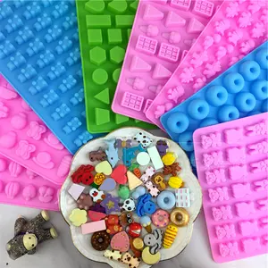 Benutzer definierte Ihr eigenes Design LOGO 3D Gummibärchen form große quadratische Würfel Silikon Süßigkeiten Gummibärchen