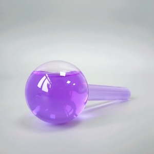 Nuevo Producto masaje Facial belleza SPA de vidrio de color púrpura hielo globos con líquido dentro de la - Product Image 6