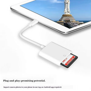 Adaptador de cable de datos USB 3,1 tipo C a SD/<span class=keywords><strong>SDXC</strong></span> OTG Mini lector de tarjetas externo para teléfonos <span class=keywords><strong>Samsung</strong></span> y Xiaomi - Product Image 4